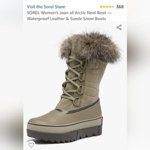 Sz 9.5 NEW IN BOX Sorel Joan of Arctic Next Boots in Sage